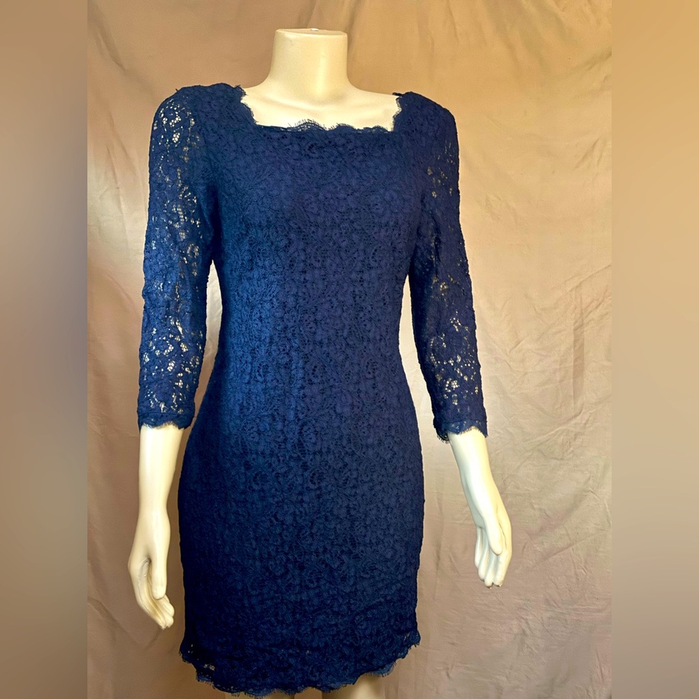 Formal Sz12 Navy Back Zip Dress